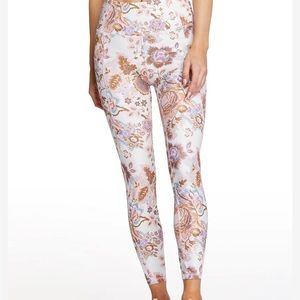 Jessica Simpson Tummy Control Ankle Legging Ballet Slipper Paisley Dream Size L